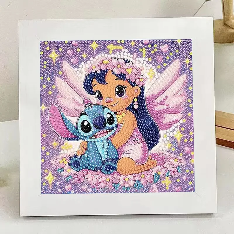 Kit Diamond Painting 5D Farfalla E Stitch - 30x30 Cm, Con Diamanti E Tela, Per Decorazione Parete - Foto 9