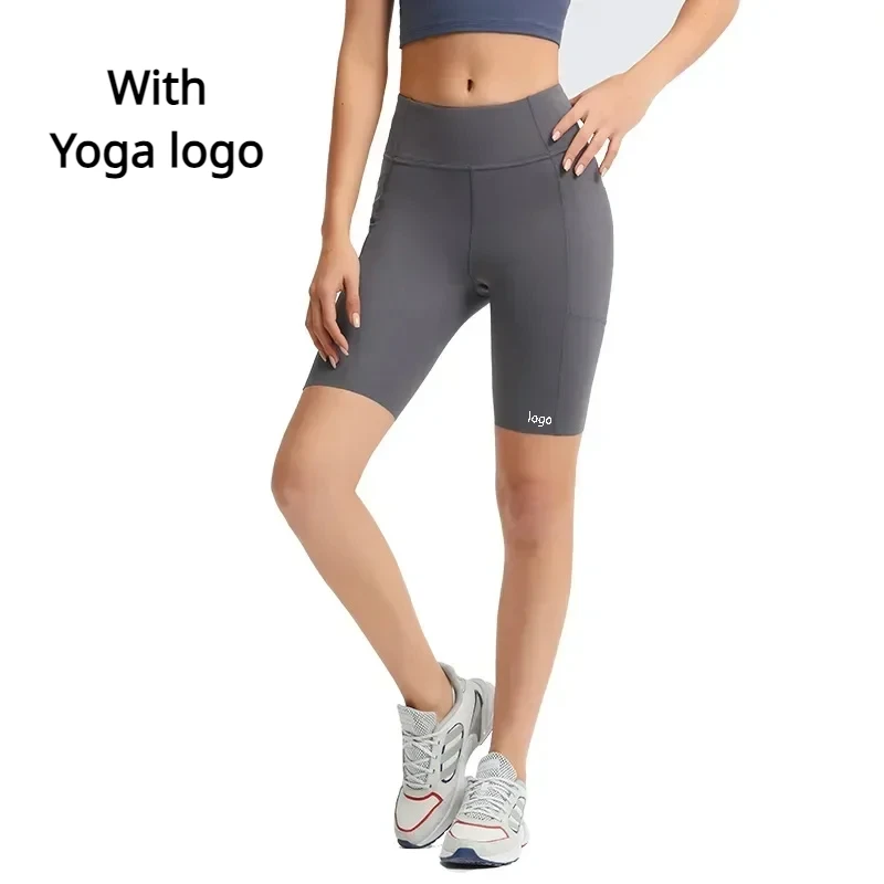 

LO Workout Shorts Yoga Shorts Women with Side Pocket Brushed Nude Running Fitness Sports Comfort Slim Gym Sport Shorts for Women