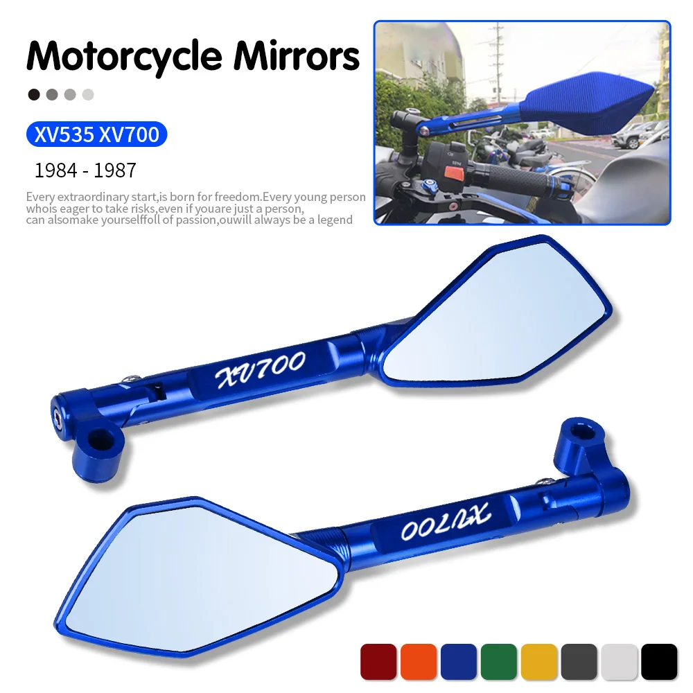 

Motorcycle CNC Accessories Mirror Rearview Side Mirrors For YAMAHA XV535 XV 535 VIRAGO XV 700 XV700VIRAGO 1984 1985 1986 1987