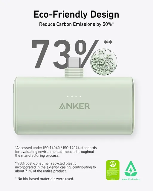 Anker Nano Power Bank 5000mAh Portable Charger 22.5W with Foldable USB-C Connector Spare Battery for iPhone 15/Samsung S22 - Image 6
