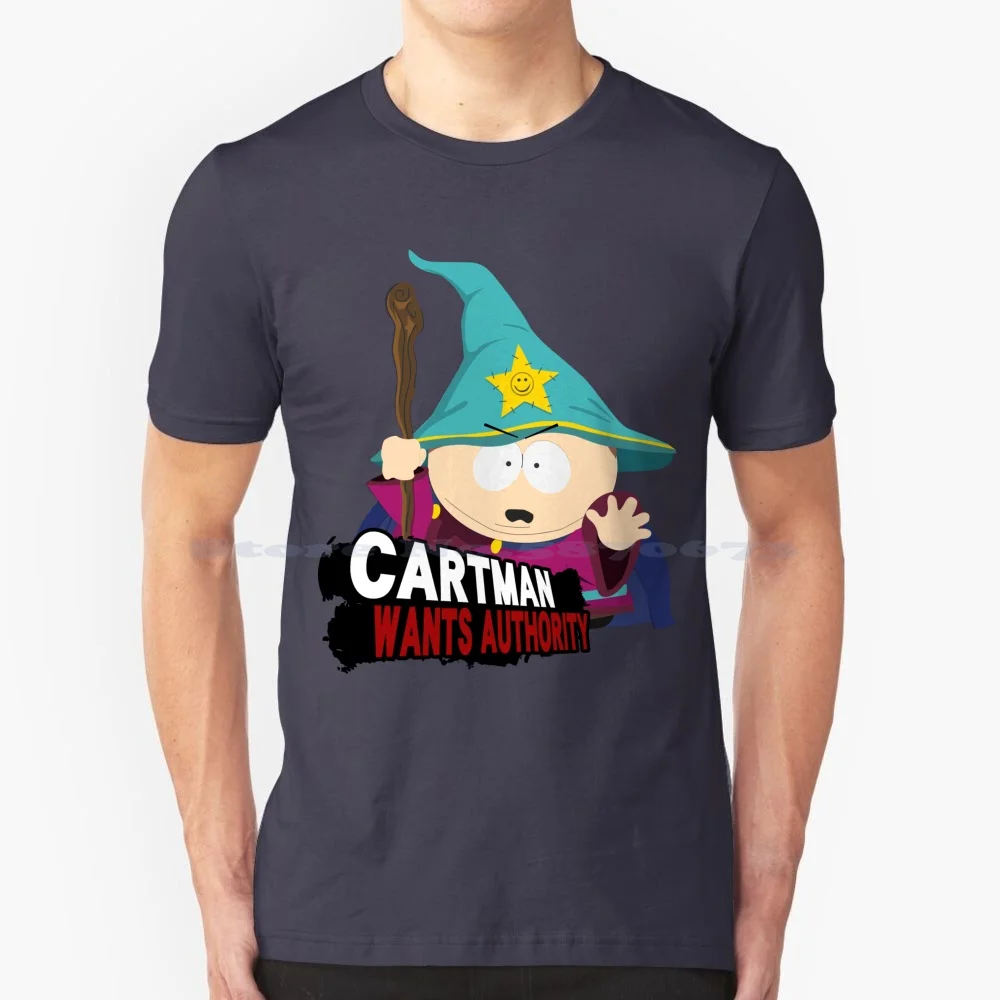 Cartman Vuole Authority Super Smash Flash 2 T Shirt 100% Cotone Tee Cartman Authority Super Smash Flash Comedy Central Melee