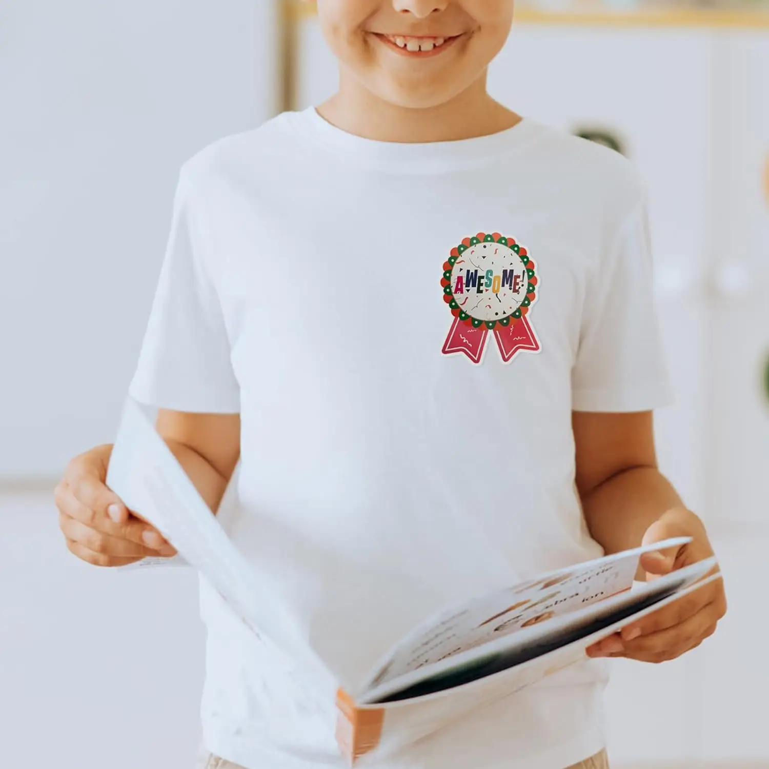 100pcs Reward Stickers Compliment Stickers Reward Labels Encourage School Day School for Kids Badge