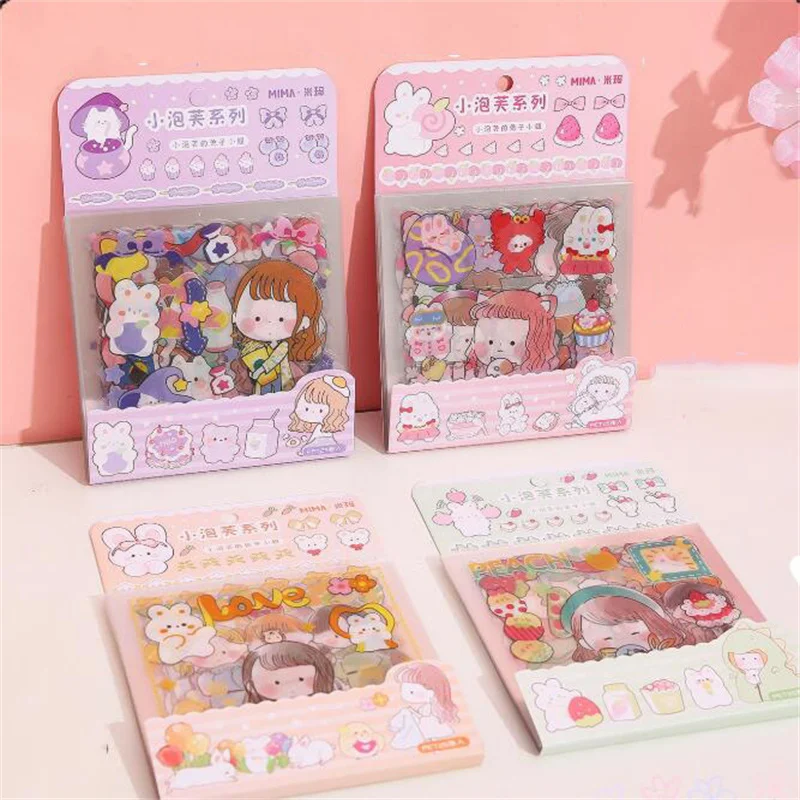 

24 pack/lot Creative Girl PET Washi Stickers Cute Decorative Stationery Sticker Scrapbooking DIY Diary Label Wholesale