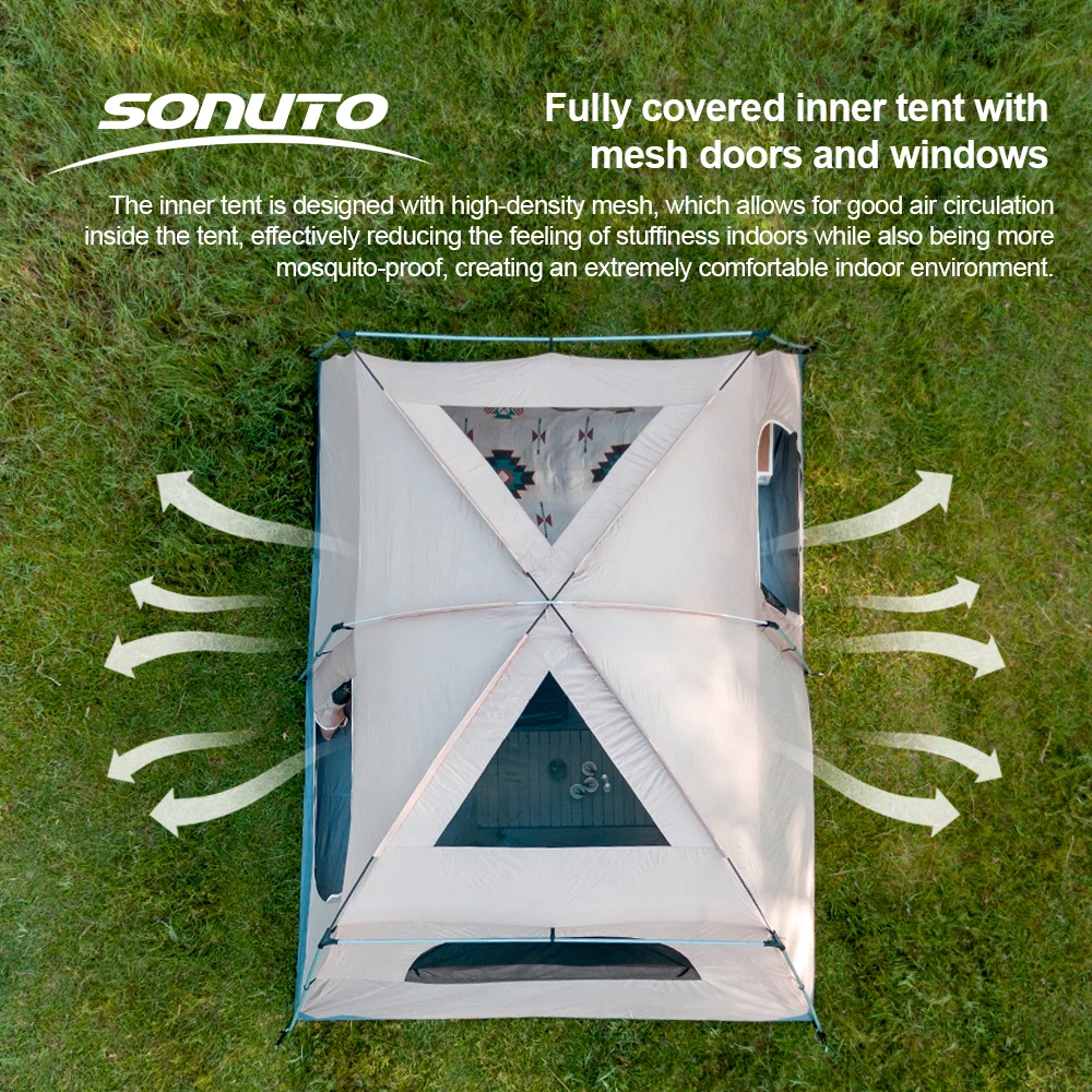 2025 Family Camping Tent – 8–12 Person 3