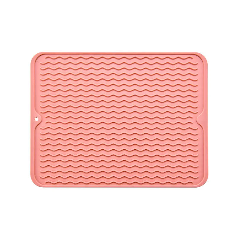 Silicone Dish Drying Mat Large Rubber Dish Drying Mat Anti Scal Counter Mat  Dish Draining Mat Desktop Sink Mat Kitchen Gadgets - AliExpress