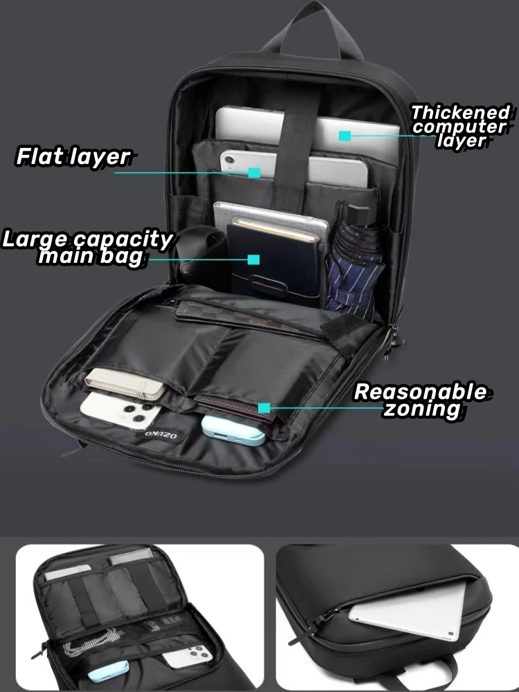New Outer Frame Design Backpack Business Travel Computer Bag Korean Outdoor Leisure Bag Student Schoolbag