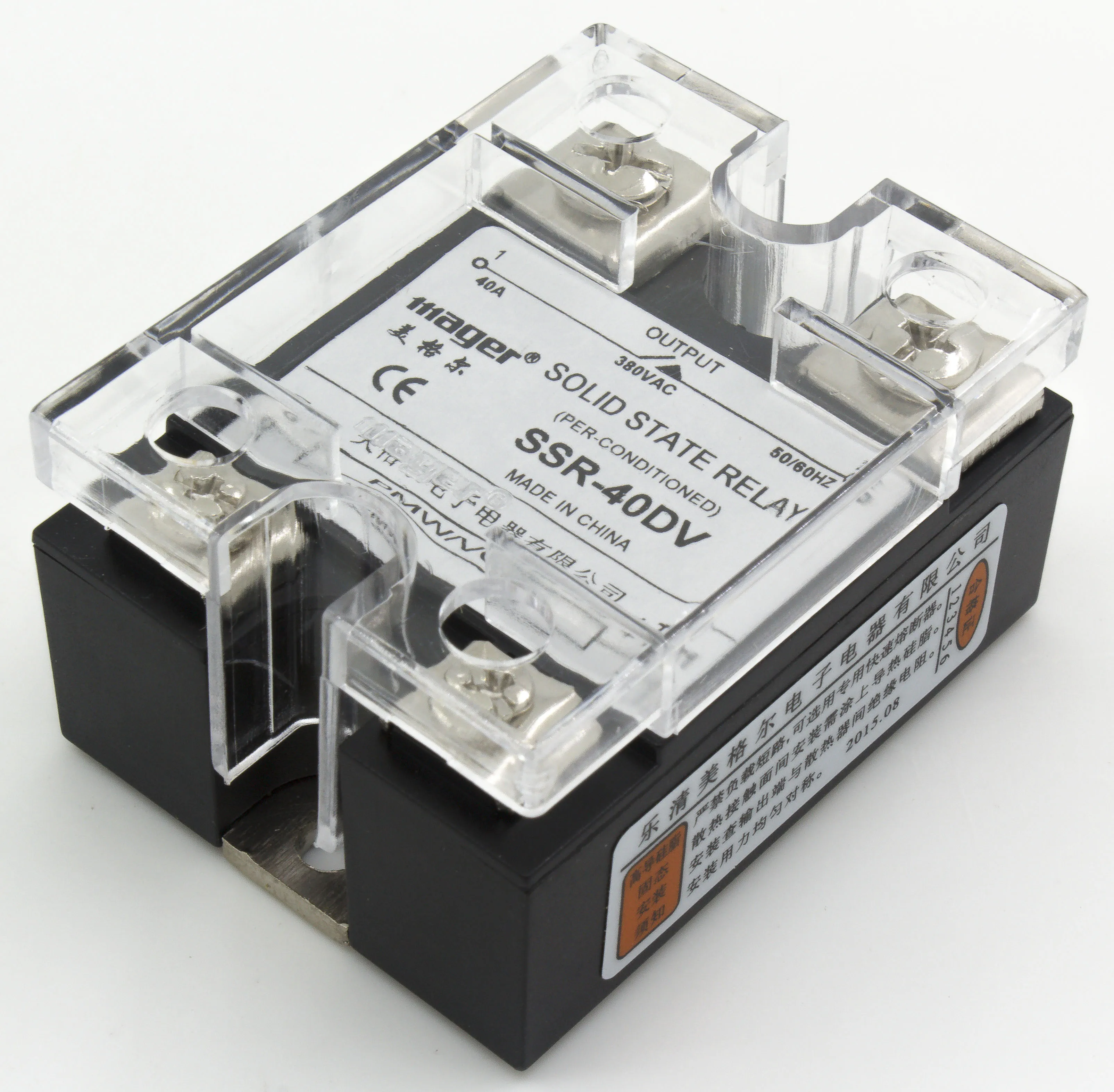 

SSR-40DV 40A solid state voltage regulator 40DV SSR match to SCR voltage regulator