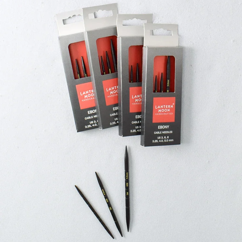 Lantern Moon Ebony Wood Cable Needles