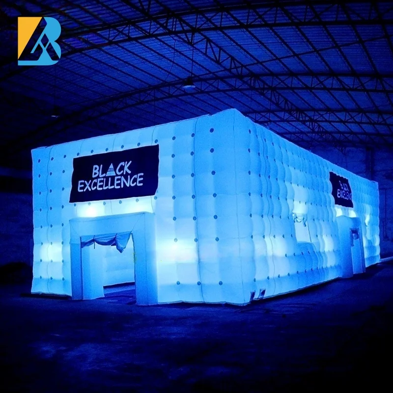 Inflatable Oversized Ornaments LED Lighting 20 Meters Huge Advertising Inflatable Tent for Event Decorations Rental Toys 3