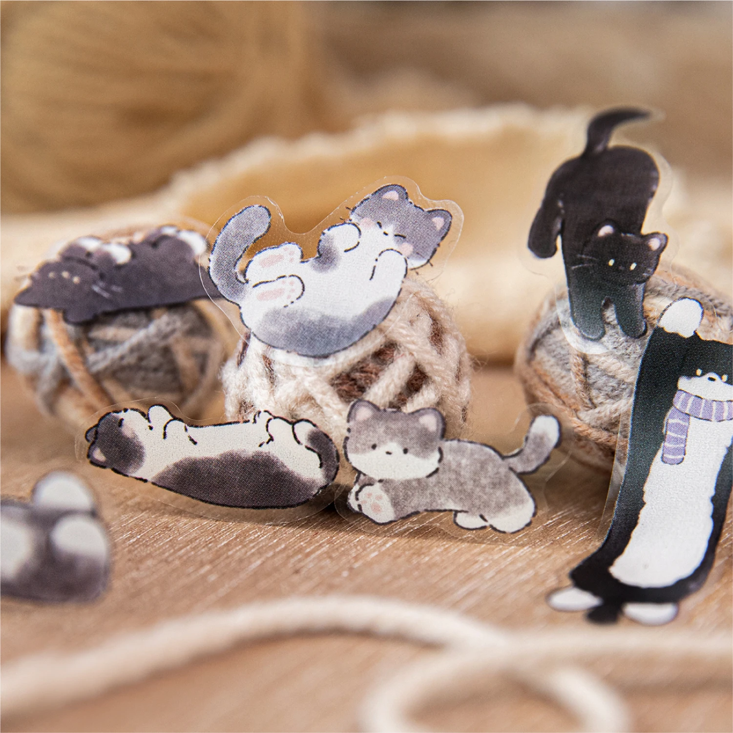 50mm * 2m 고양이와 강아지 시리즈 귀여운 애완동물 반짝이 모래 와시 테이프 DIY 스크랩북 미적 마스킹 테이프