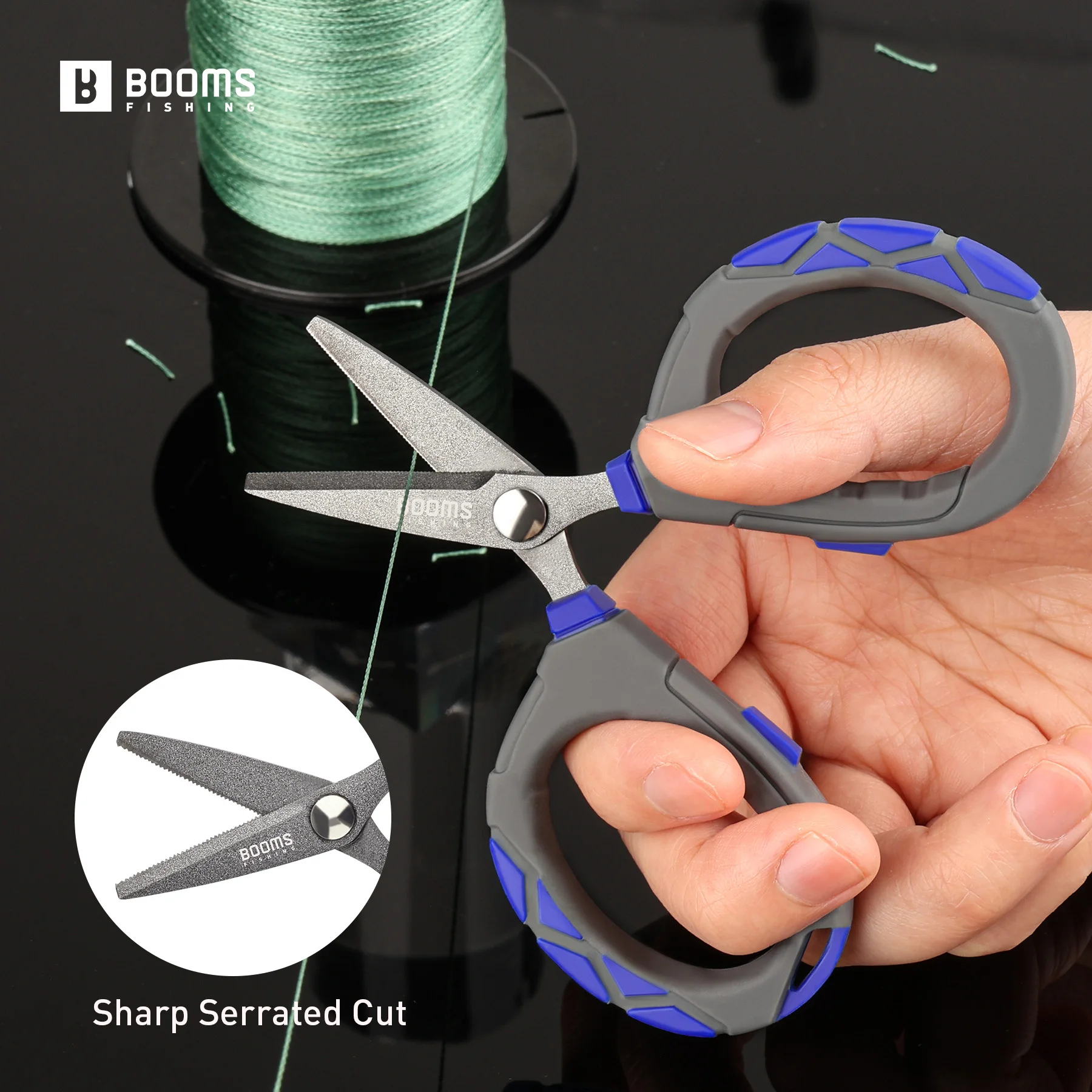 Description Picture 6 of itemBooms Fishing XW01 2pcs Stainless Steel Anti-Slip Fishing Braid Scissors Outdoors PE Wire Cutter Tools Accessories