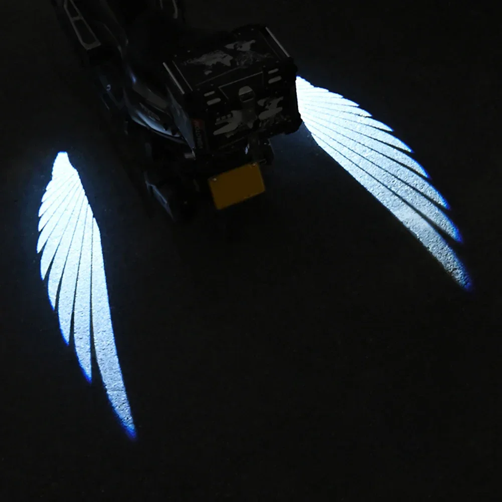 2pcs Angel Wings Welcome Motorcycle LED Underbody Light Projector Decorative Atmosphere Accessories motorcycle led lights