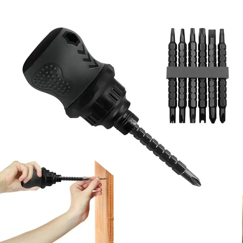 

Отвертка с храповым механизмом 13 в 1 отвертка с маленьким карманом с коротким дизайном Профессиональный инструмент для ремонта углов