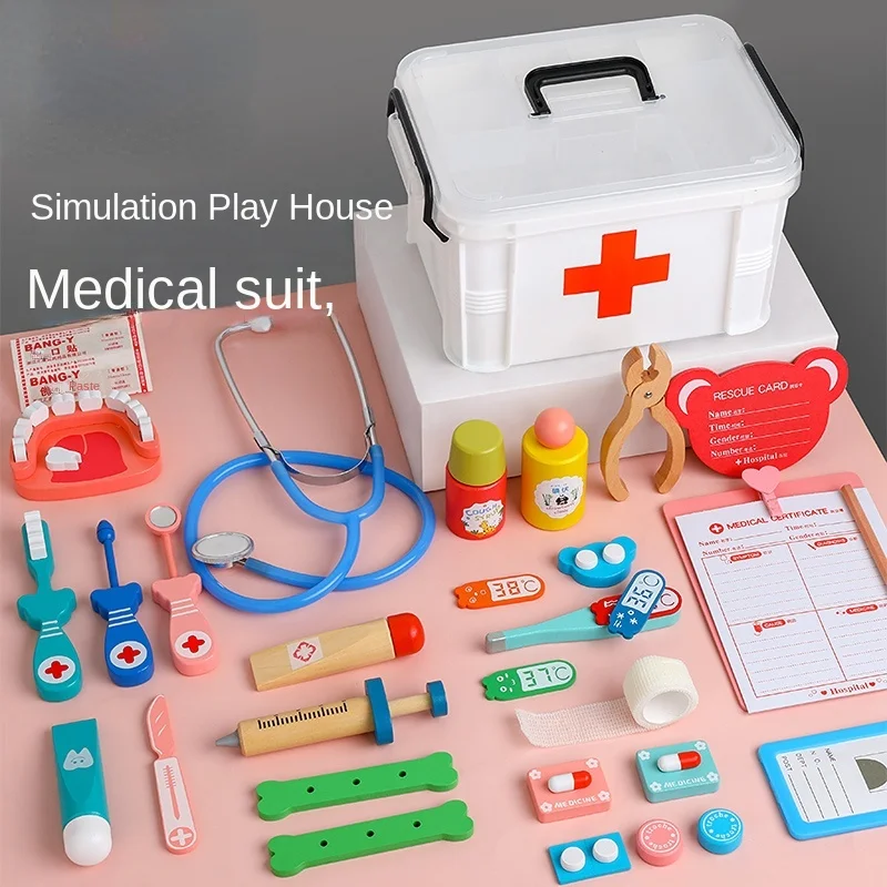 Children educational play house doctor's toy set girl 3-6 years old 5 online celebrity explosions 7-9 birthday gifts.