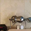 304 Stainless Steel automatic mini popcorn machine home small popcorn pots old fashioned hand cranked popcorn maker 4