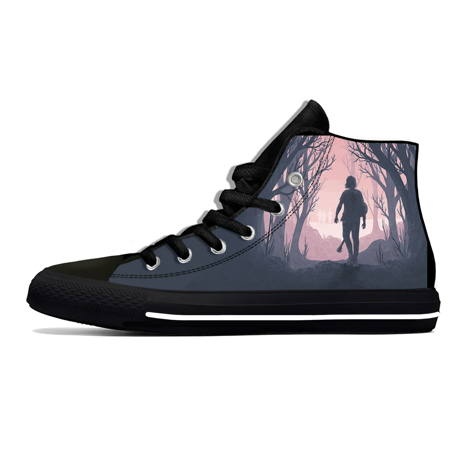 The Last of Us Part II Lightweight Cloth 3D Print Fashion High Top Canvas Shoes Mens Womens Teenager Casual Breathable Sneakers 3