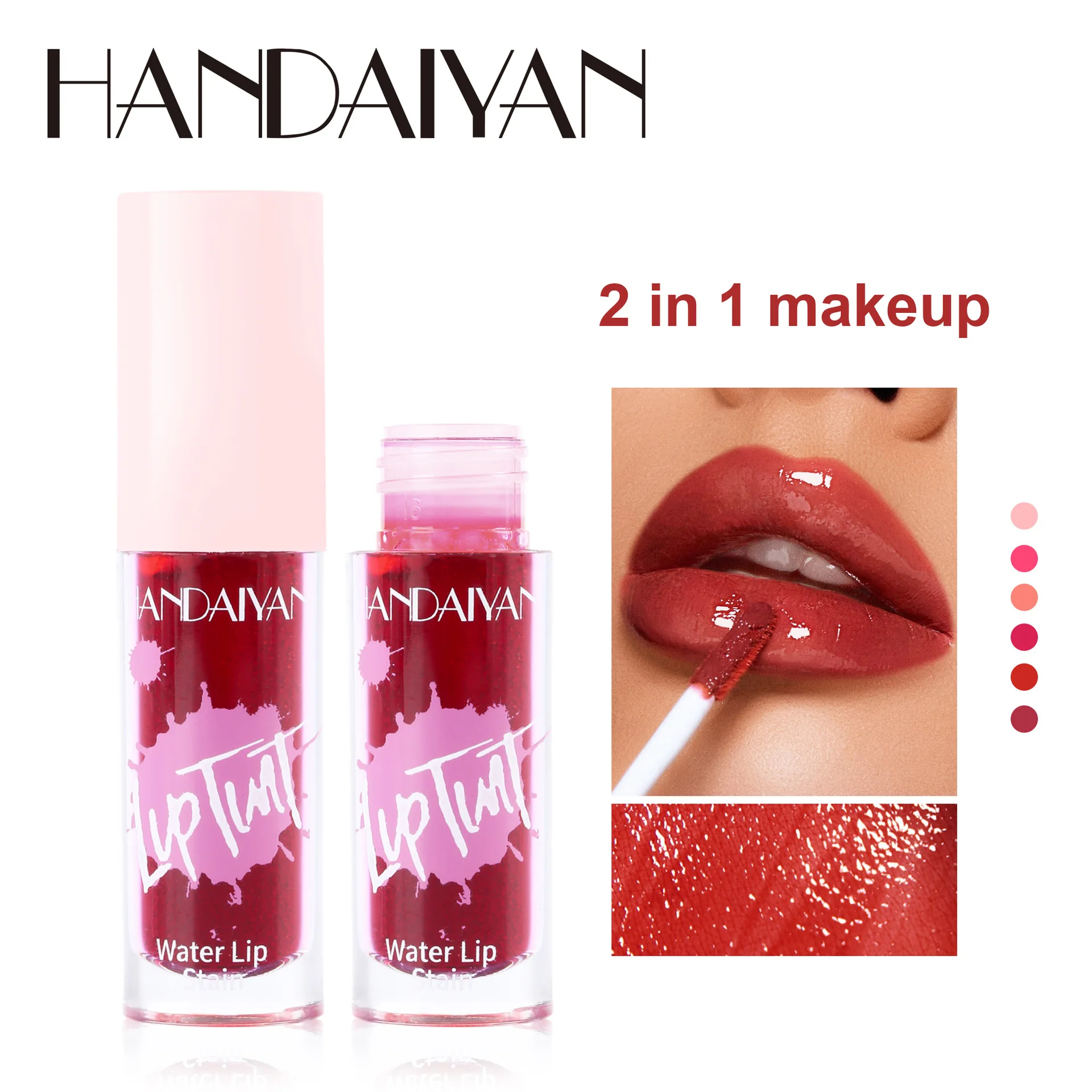 

HANDAIYAN 6 Color Lip Glaze Moisturizing Long-lasting Easy Makeup Color Lip Glaze Fashion Lipstick Professional Cosmetics
