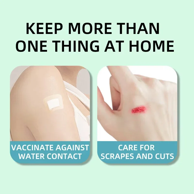 Waterproof Bandage 50PCS 38*38mm Transparent PU Square Band-Aid Adhesive Protective Sticker