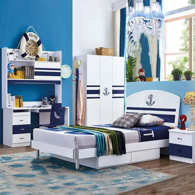! Ensembles de meubles pour chambre d'enfant, meubles de maison, norme E1, MDF, sécurité, ensemble de meubles pour chambre d'enfant 1