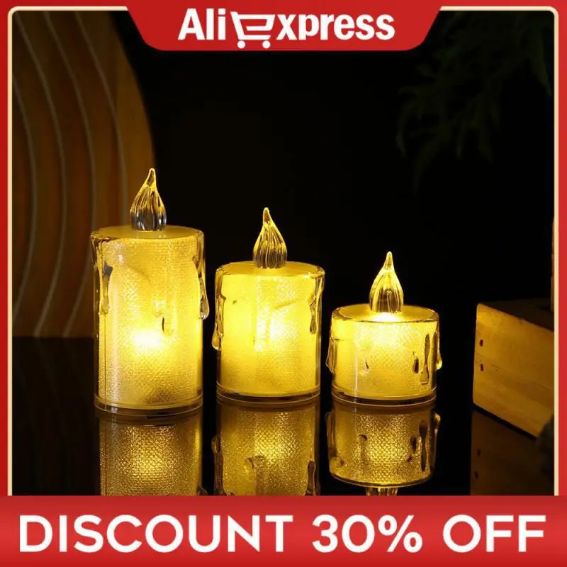 

1/3 PCS Flickering Flameless LED Candles Light Lamp Waterproof Floating On Water Tea Light Rechargeable Candles Pool Spa Decor