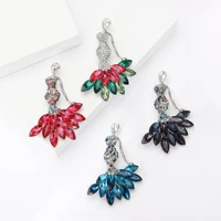 Sparkling Rhinestone Mermaid Brooches for Women Unisex Glamour Pins 4-color Available Casual Party Accessories Gifts 2