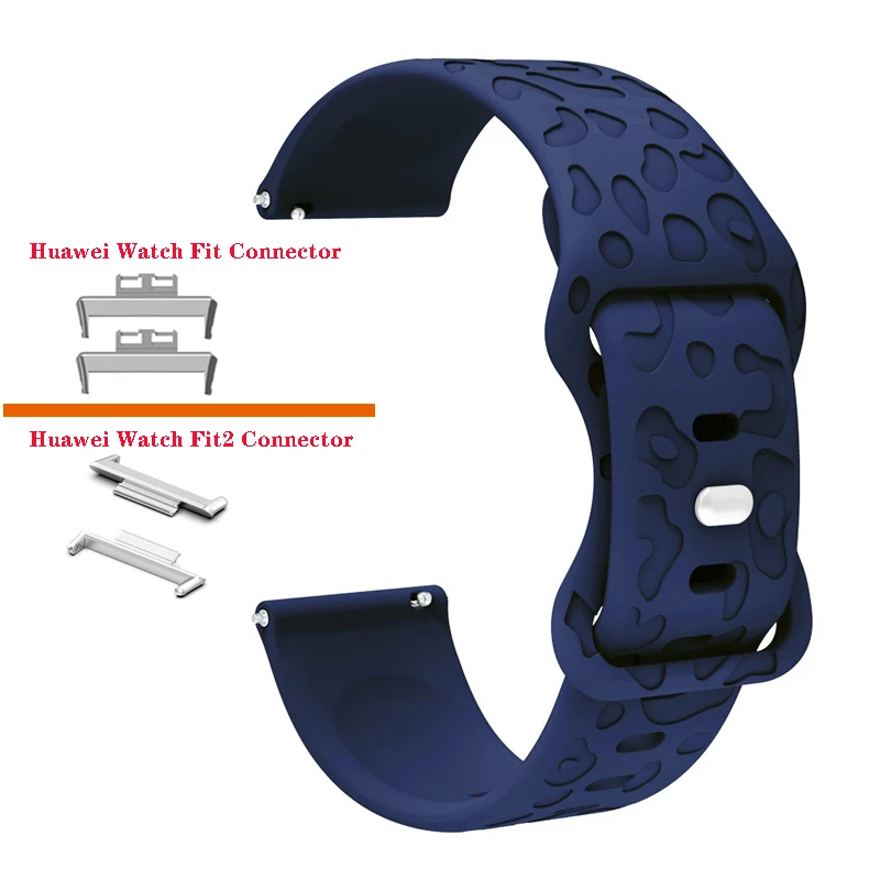 Leopard Silicone Engraved Strap