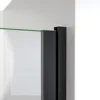 30-31 in. W x 66 in. H Semi-Frameless Swing Shower Door in Matte Black and Clear Glass Shower Doors 3