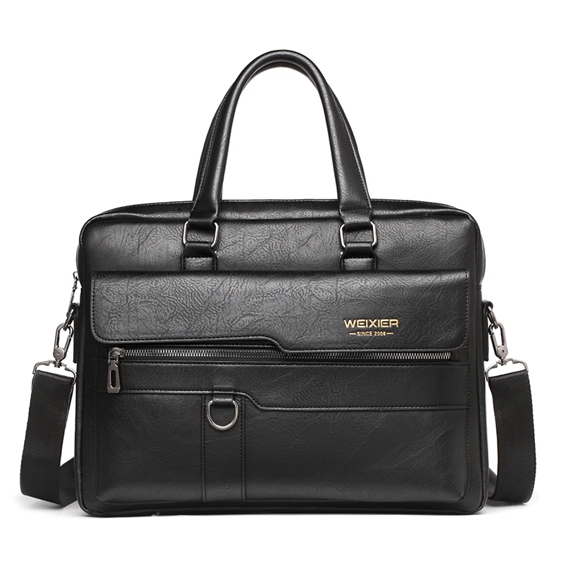 

2023 Men Briefcase Bag High Quality Business Famous Brand PU Leather Shoulder Messenger Bags Office Handbag 14 inch Laptop bag