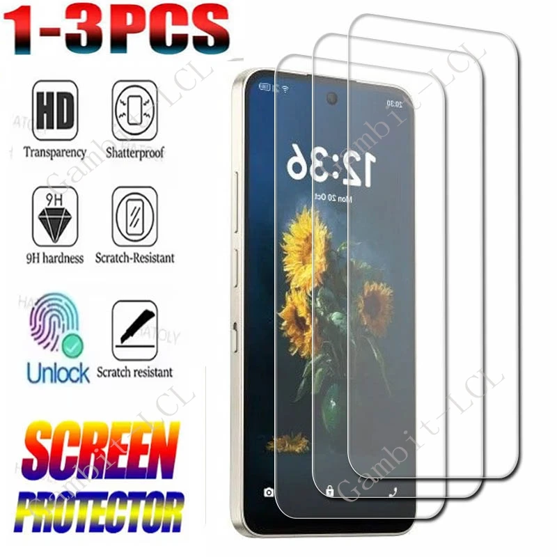 Premium Tempered Glass Screen Protector Film, 9H Hardness, 1-3 Pack,