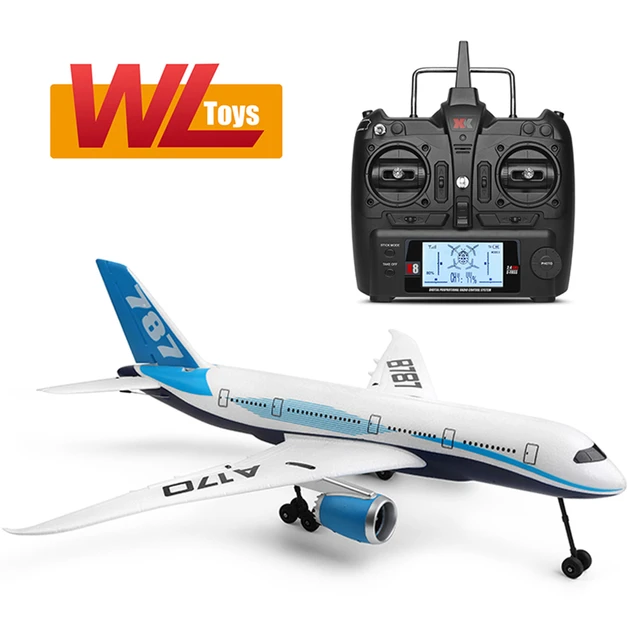 WLtoys-A170 RC Avião Brinquedo, EPO Craft Espuma, Elétrica, Ao ar