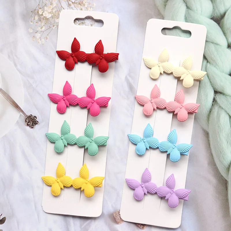 

New Sweet Butterfly Hair Clips For Women Girls Hair Accessories Metal Barrette Styling Headdress Duckbill Clip Butterfly Hairpin