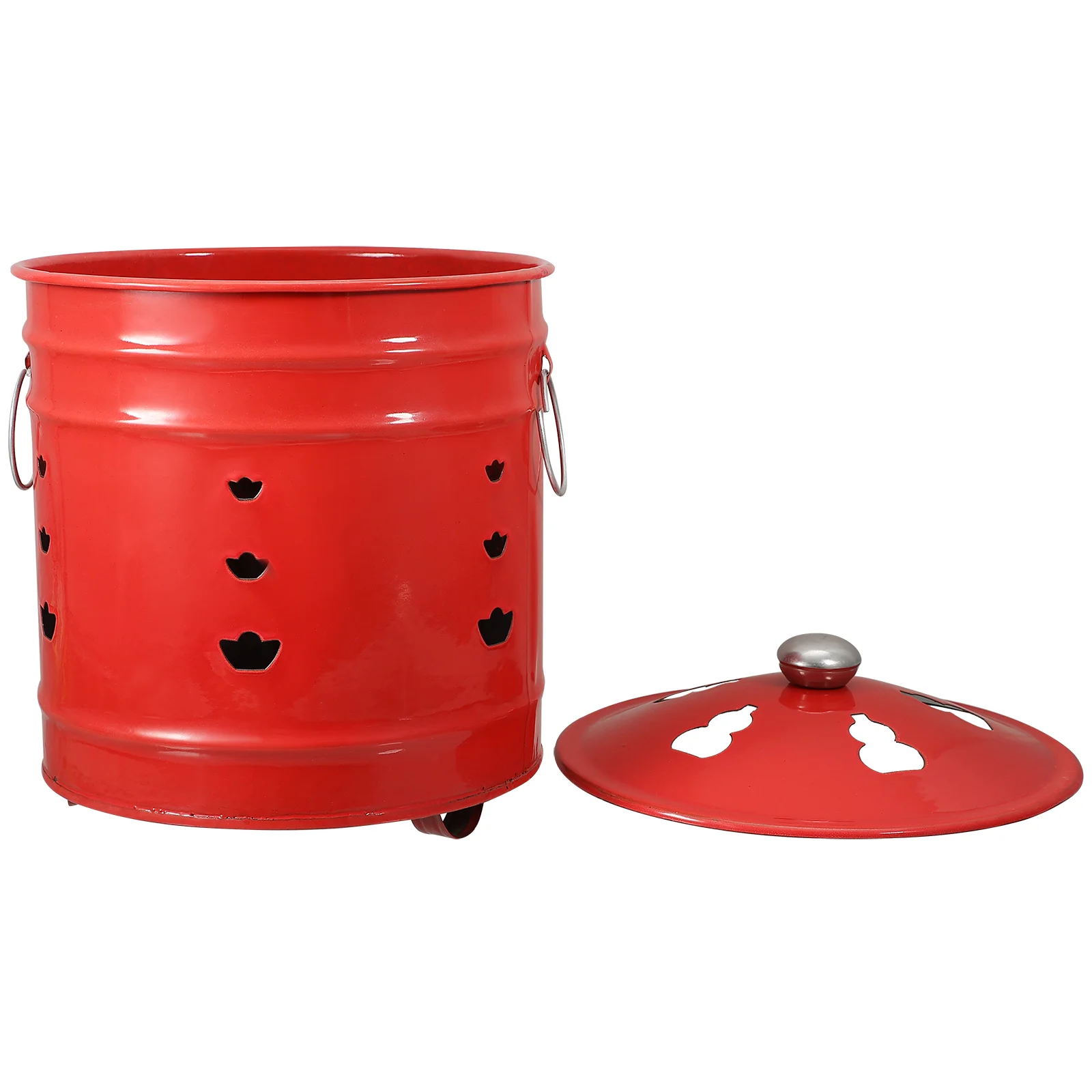 Burn Inceneritore Fire Barrel Cage Pit Burning Can Bin Yard Garden Bucket Waste Outside Barili Metallo Falò Foglie Di Carta