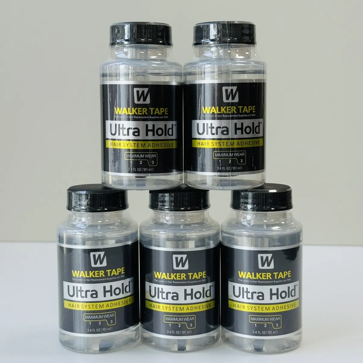 Walker Tape Ultra Hold 3.4 fl oz 101 ml วิกผมลูกไม้ & Toupees กันน้ําวิกผมลูกไม้กาวชุดชุด got2b วิกผมกาว Extra Hold 1