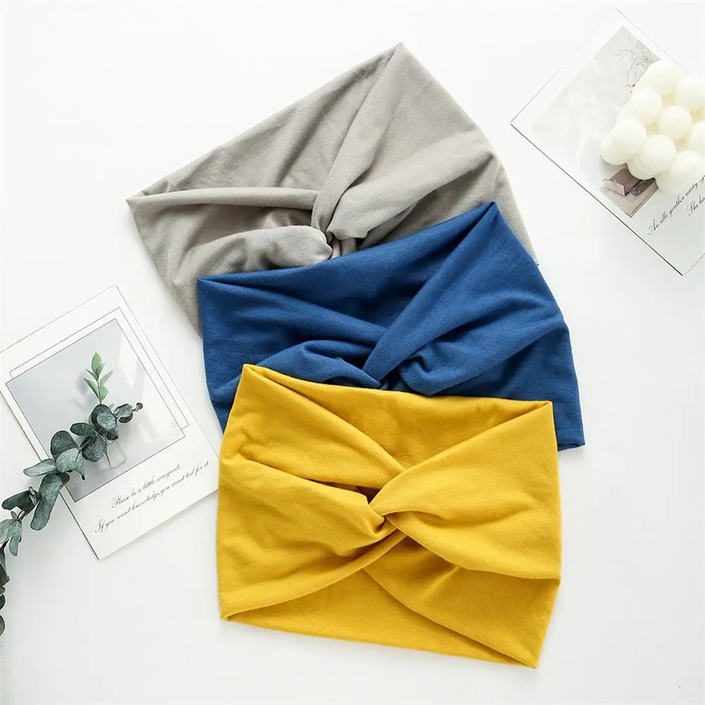 Hair Accessories Yoga Hair Bands Twisted Thick Workout Headband Turban Head Wraps Women Wide Headbands