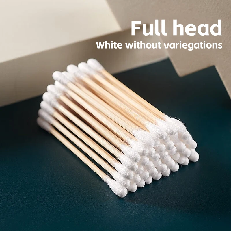 100/300 Per Pack Double-ended Cotton Swabs Baby Ear Cleaning Sticks Makeup Buds
