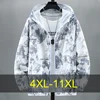Summer Thin Jacket Men 11XL 10XL Plus Size Jacket Thin Coat Fashion Casual Camouflage Jackets Summer Outerwear Male 1
