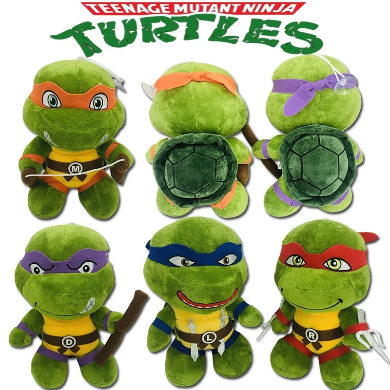 25Cm Adolescente Mutante Tartarughe Ninja Giocattoli Del Fumetto Tmnt Bambole Del Fumetto Decorazione Della Stanza Di Casa Arazzi Regali Di Natale Per
