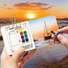 Watercolor Paint Palette Case Multi-compartment Acrylic Tray Travel Watercolor Tray Palette for Traveling Outdoor Home Offices 3