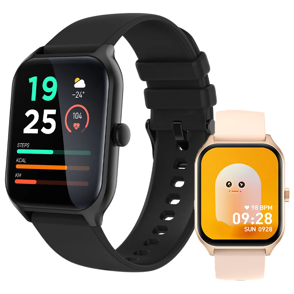 

P58 Smart watch 1.96 inch Full Screen Bluetooth Calling Heart Rate Blood Pressure Oxygen Sleep Monitoring 100+Sport Models P60