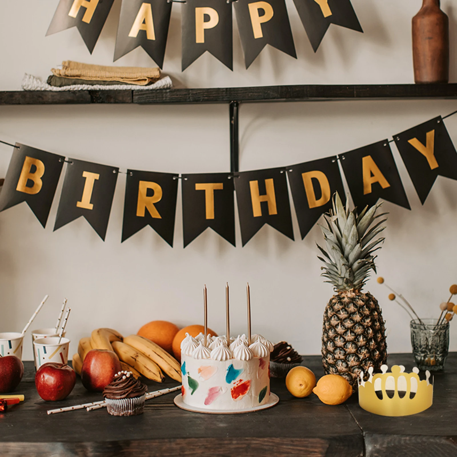 Wenyue Goldene Papierkronen Set - 20 Stück Verstellbare Geburtstagskronen Für Kinder & Erwachsene