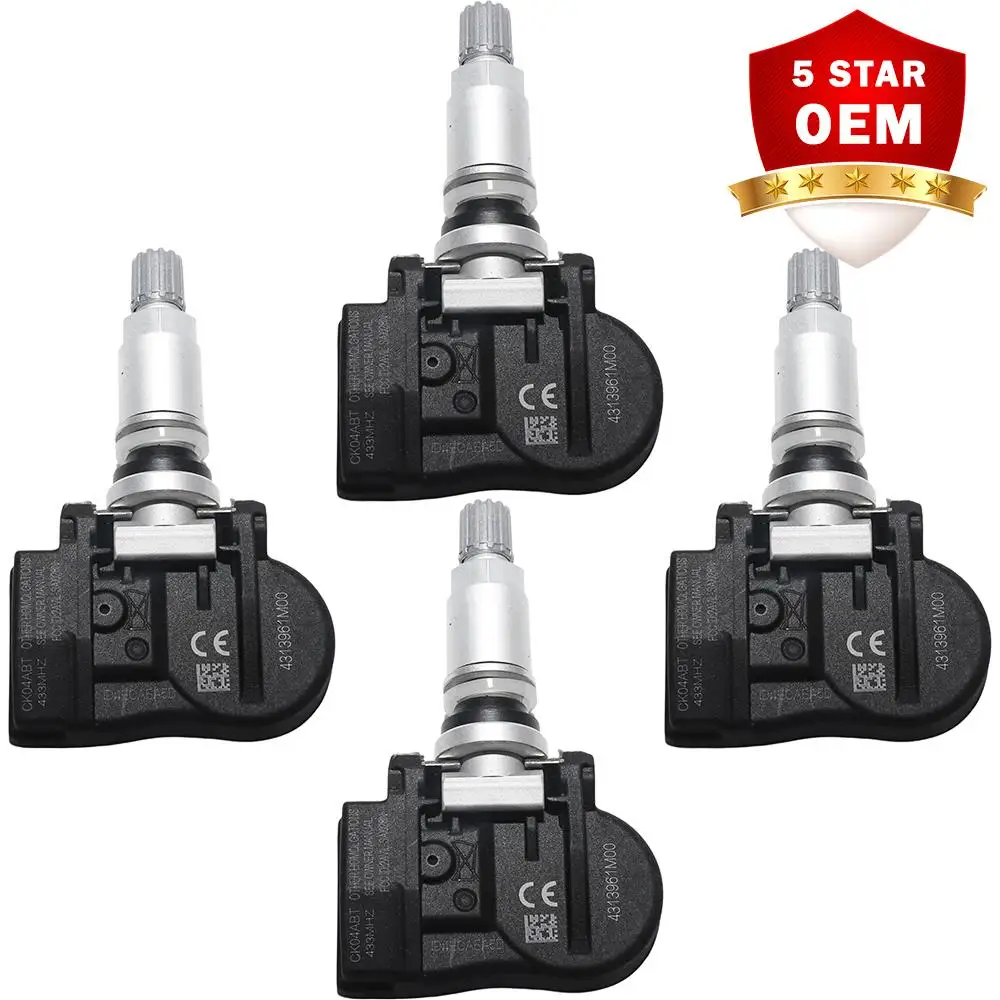 

4Pcs/lot Tire Pressure Sensor For Suzuki Vitara SX4 S-cross Ignis Baleno Swift Jimmy Sport TPMS 433Mhz 43139-61M00 43130-61M00