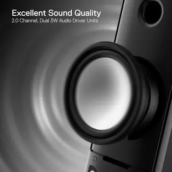 Redragon GS550 PC Gaming Speakers 2.0 Channel Desktop Computer Sound Bar  Quality Bass & Decent Red Backlit 2