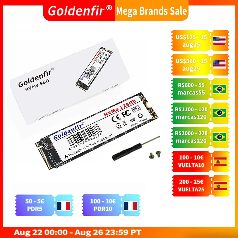 M2 Ssd Pcie Goldenfir 128gb 256gb M.2 Nvme Disco Internal Solid State Drive Msi Notebook/thinkpad P50 - Solid State Drives - AliExpress