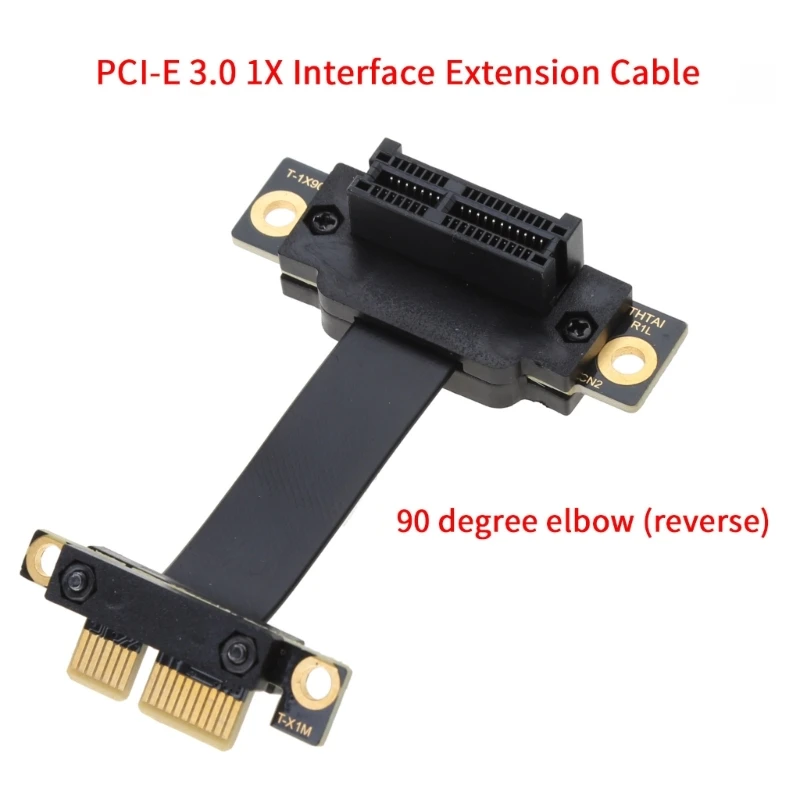 

Удлинительный кабель PCI-E 3,0, 1x до 1, 90 градусов для видеокарты, звуковая карта, беспроводной сетевой адаптер 0,5 см