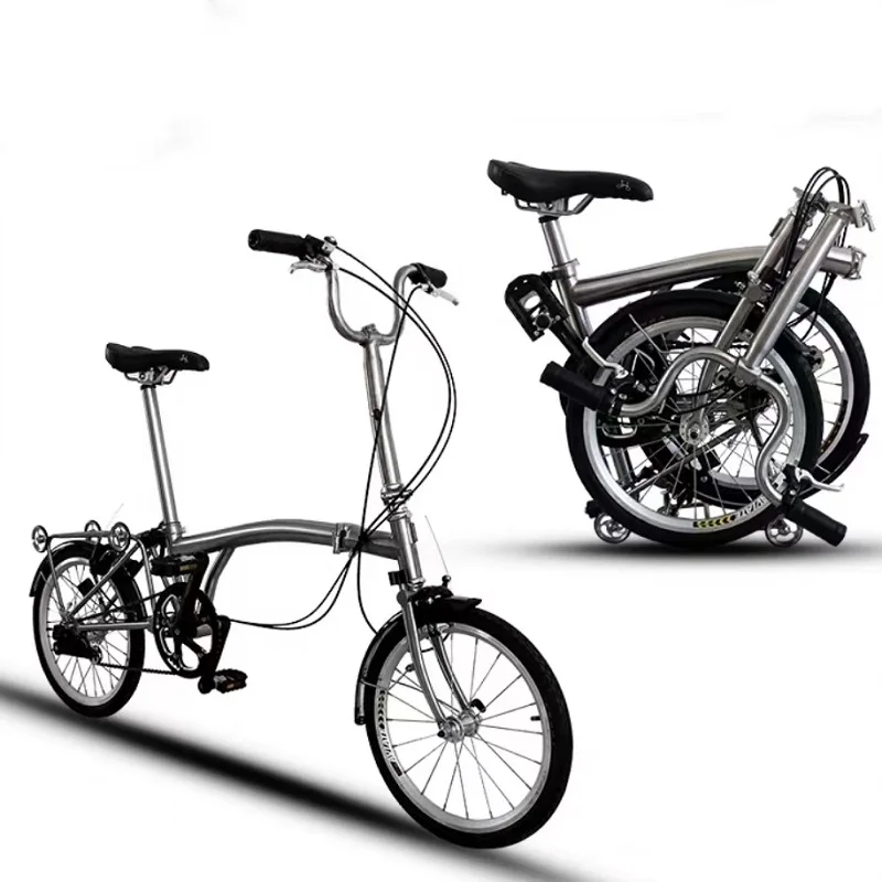 Trifold Bicycle Frame Titanium Trifold Bike Frame Parts 7pcs