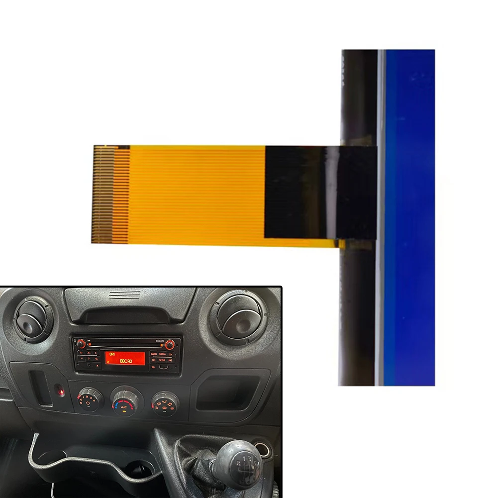 Renault Duster Captur Logan 펄스 기호 3 세대 라디오 스테레오 인테리어 계기판 자동차 사운드 용 1pc LCD 디스플레이 디스플레이
