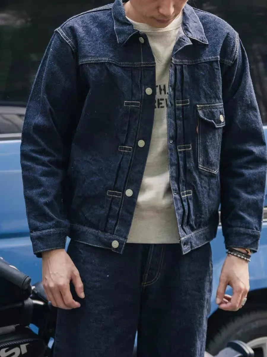 Rugged Bronson 1946 Model 506XX Jean Jacket in Raw Selvedge Denim Lot 46806XX Indigo 3
