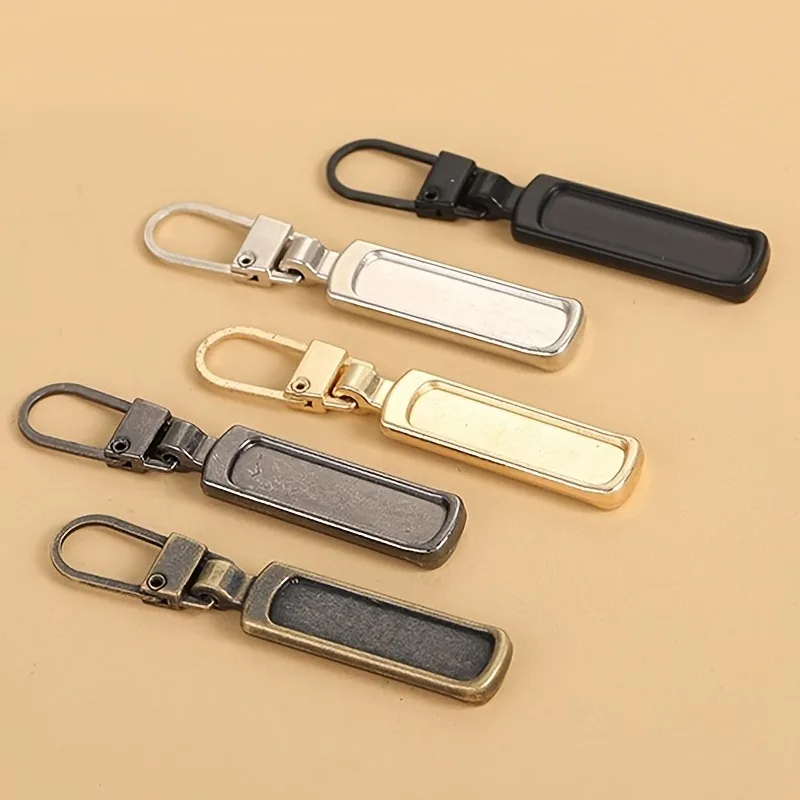 6Pcs/4pcs Multi-function zipper head pull tab can be detachable and repair down jacket, bag, shoes small holes