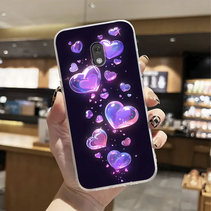 Silicone Soft Transparent Shockproof Phone Case with Marble Flower Design