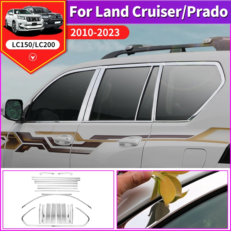 

For 2003-2021 Toyota Land Cruiser Prado 150 Fj150 Lc150 2020 2019 2018 Window Decoration Body Sequins Appearance Modification